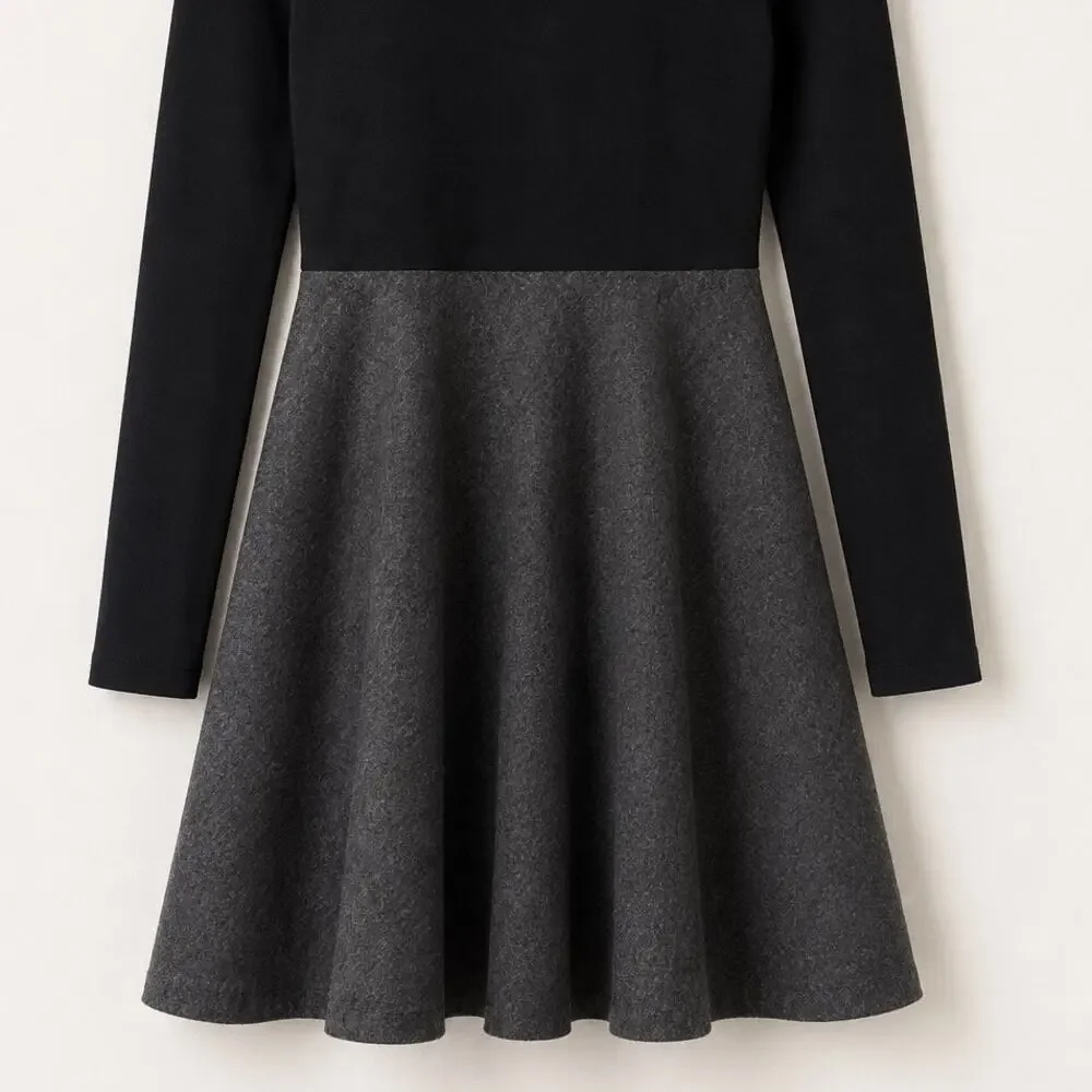 Kate Spade Saturday Colorblock Wool Fit & Flare Dress Size 4